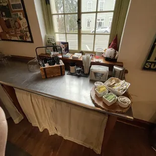 Coffee bar set up