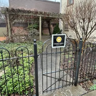 Courtyard located in the back