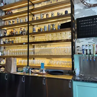the bar area