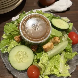 a salad on a plate