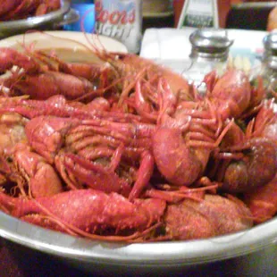 All u can eat crawfish on the buffet. Started this week 3/16/15