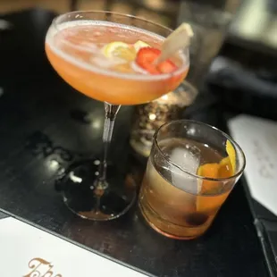 Snarky bee and Old fashioned