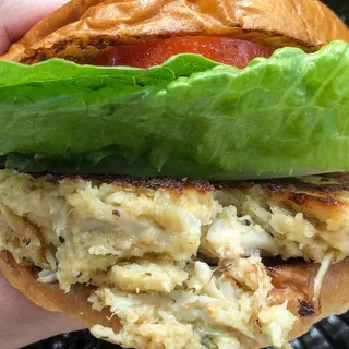 Crab Cake Sandwich on Brioche