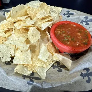 Chips &amp; Salsa: comes with almost every meal...