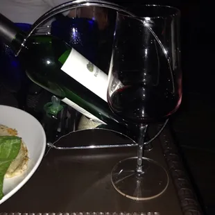 Wine and burgers... perfect.