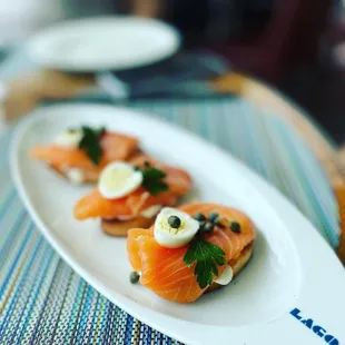 Salmon Crostini