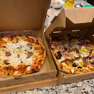Two smalls. Plenty for 4 people.