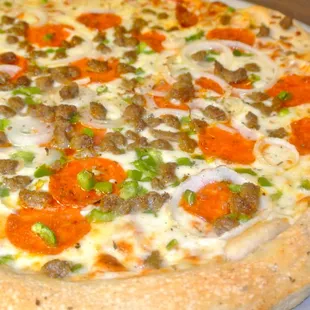 pizza, food