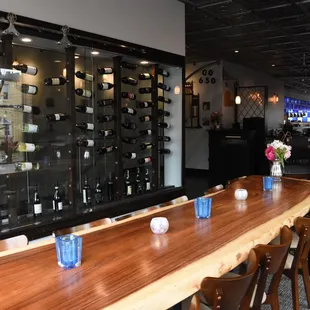 interior, sushi and sashimi