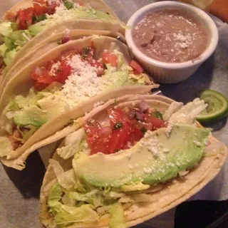 3 Chicken Tinga Tacos