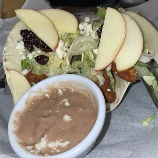 3 Southern Fried Chicken Tacos