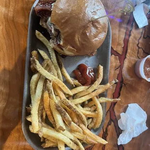Bourbon bacon burger