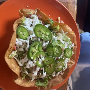 Beef taco salad