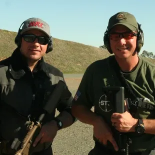 Steve and Wes in the Haley Strategic Adaptive Carbine 1 course - 2014