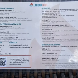 Food menu