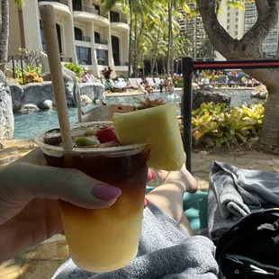 Delicious mai tai made by wonderful bartender, Justin.