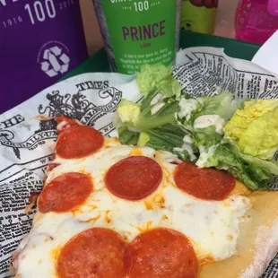 $8.29 Pizza &amp; salad. Drink not included.