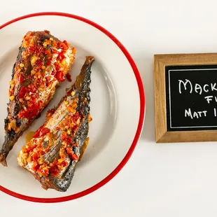 Our fried mackarel fish, sautéed in a light pepper sauce is absolutely finger-licking delicious