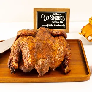 Our 9ja Smoked Chicken platter is every chicken lover&apos;s dream! Marinated with local spices and slow grilled in a smoker, the flavor is divin