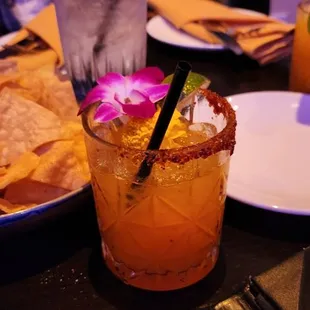 Mango strawberry margarita