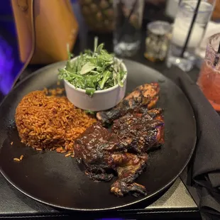 Jerk Chicken with Jollof Rice