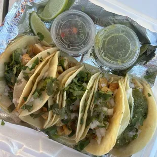 Grilled chicken tacos