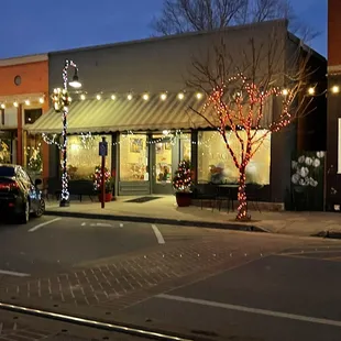 the outside of the building