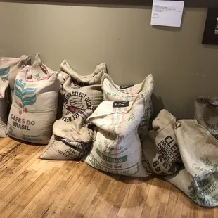 Fresh imported coffee beans is always a good sign!