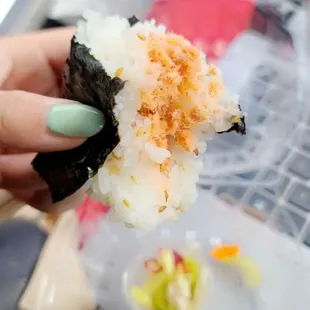 Salmon &amp; Mentai Mayo onigiri