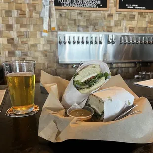 Caprese Sando &amp; Second Reef Beer