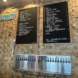 Beer menu