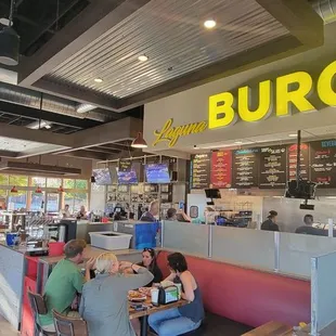 the interior of the restaurant