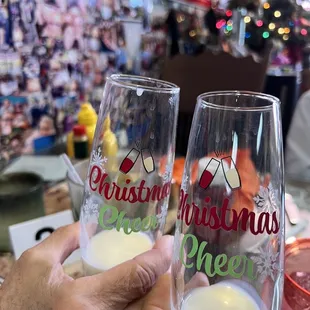 Greeted with a little Christmas cheer this morning!