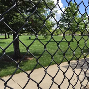 You park and then walk a bit back to dog park next to softball field