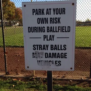 Park at your own risk, and park at the other end of the parking lot for the skate park.
