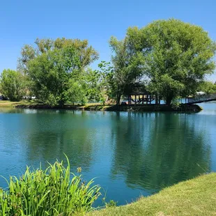 The lake is beautiful here