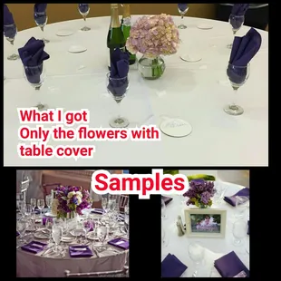 Top is exactly what they did but my family did the cups and napkins.