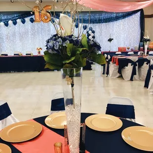 They transformed this hall into such an elegant 16th birthday party!  Would highly recommend!