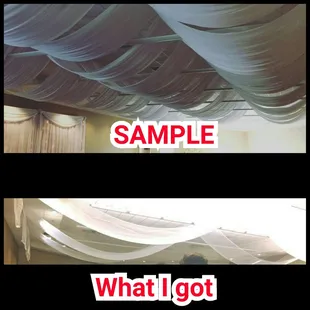 I barely for any ceiling coverings