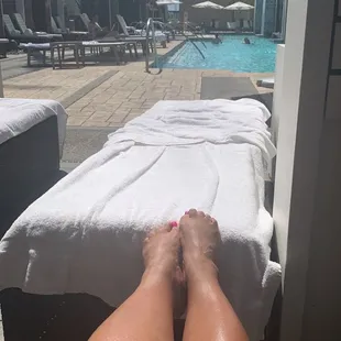 Getting my tan on