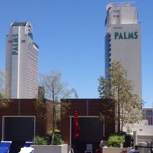 The view from the palms place pool. I was staying at the palms