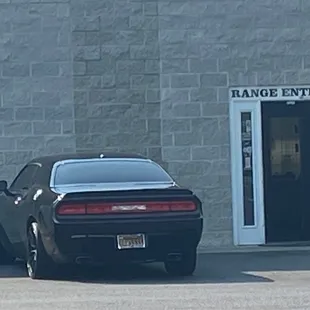 Main entrance on the back side of the building. Next to the U-haul office