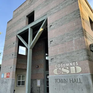 Front of the building