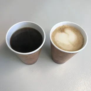 Lattes and Americanos now available.