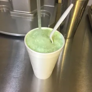 Superman Sprite Float. Shockingly Delicious!!