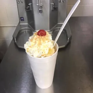 Upside down Banana Split