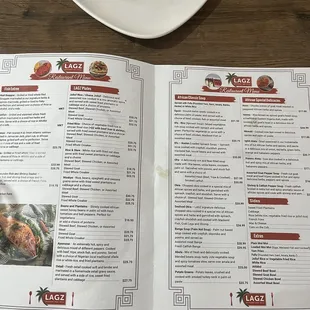 Inside of menu