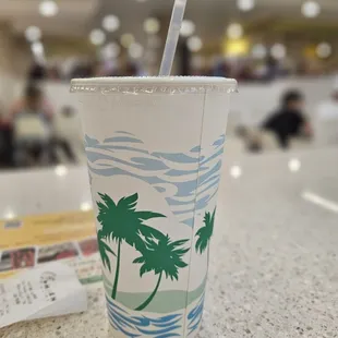 Large drink cup.