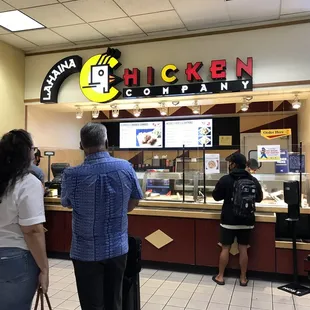 customers at the counter