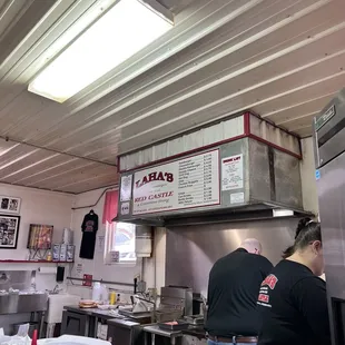 two men working in the kitchen